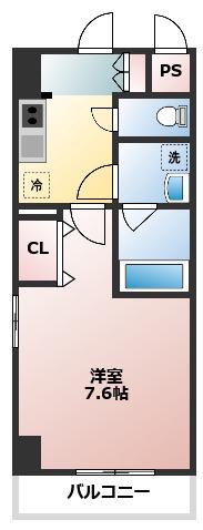 Kスマート小牧(1K/9階)の間取り写真