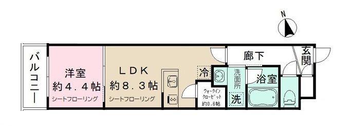 SOGA ARCHITECT BLDII(1LDK/3階)の間取り写真