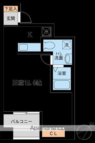 JMFレジデンス新横浜(ワンルーム/3階)の間取り写真