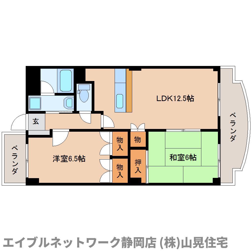 グレイス21(2LDK/3階)の間取り写真