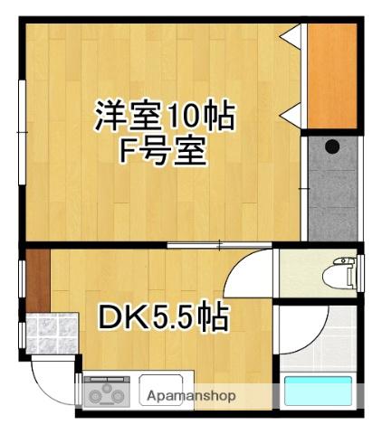HOUSE OF FOREST(1DK/1階)の間取り写真