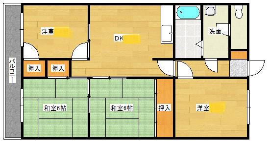 マキシマコーポ(4LDK/4階)の間取り写真