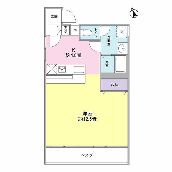 ビアメゾン奥沢(1K/3階)の間取り写真