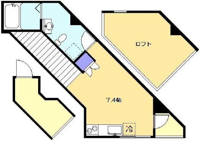 クリエイターズ安堵家(ワンルーム/2階)の間取り写真