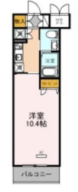 フェニックスレジデンス堺東(1K/4階)の間取り写真