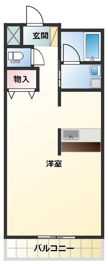 エクセレントマンション(1K/3階)の間取り写真