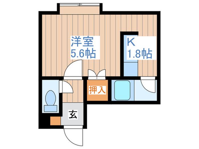 フォレストヒルズ東札幌(1K/3階)の間取り写真
