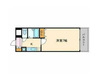 アヴィニティー東中野(1K/7階)の間取り写真