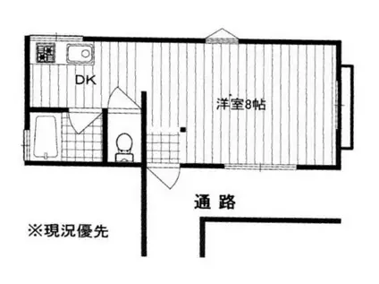 リフィーハウス(1K/1階)の間取り写真