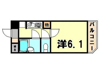 パルメーラ山手(1K/5階)の間取り写真