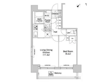 コンフォリア三田イースト(1LDK/7階)の間取り写真