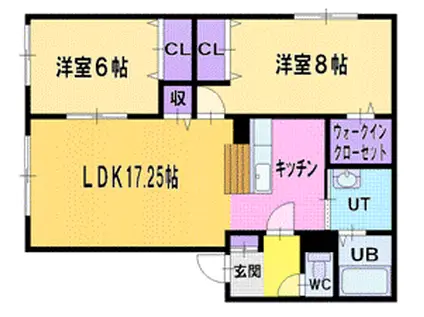 マルシェⅤ(2LDK/2階)の間取り写真