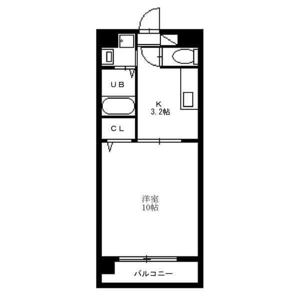 カサグランデ新栄(1K/1階)の間取り写真