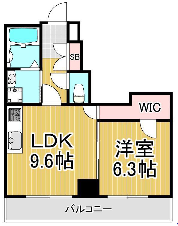 グランヴィラージュ(1LDK/5階)の間取り写真