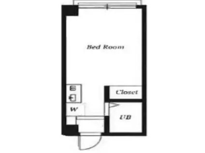 ダイワコーポII(ワンルーム/2階)の間取り写真