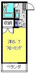 三松ハウス(1K/1階)の間取り写真