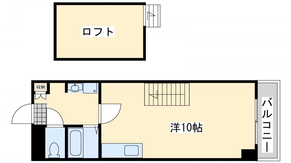 サンシティ小石(ワンルーム/5階)の間取り写真