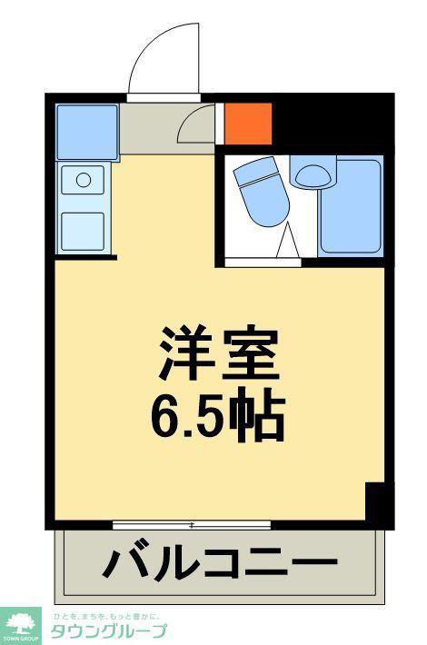 オリエンタル鎌ヶ谷(ワンルーム/1階)の間取り写真