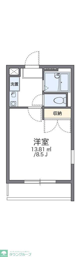 レオパレスソフィアA(1K/3階)の間取り写真