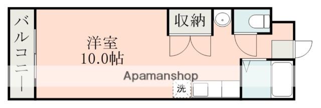 エクセレント宇宿(ワンルーム/4階)の間取り写真