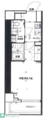 MAXIV KOUHOKU ALEGRIACOURT(1K/5階)の間取り写真