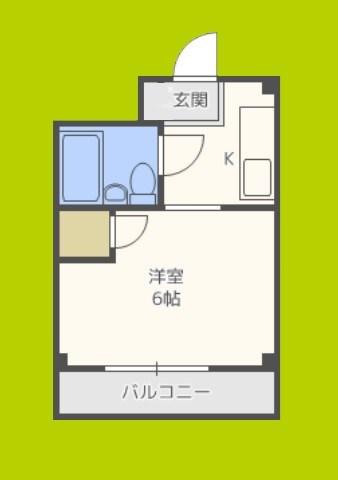 サンズ本庄公園(1K/4階)の間取り写真