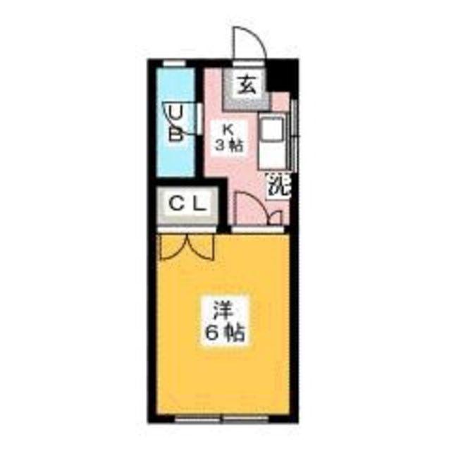 アルテハイム井尻B(1K/1階)の間取り写真