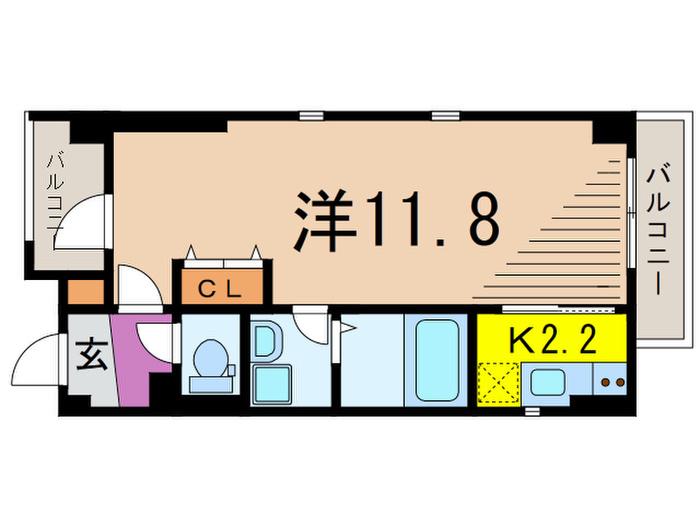 N&M目白通(1K/1階)の間取り写真