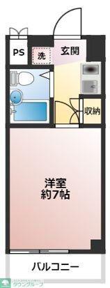 グランピア湘南(1K/5階)の間取り写真