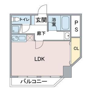ユタカマンション(1DK/3階)の間取り写真