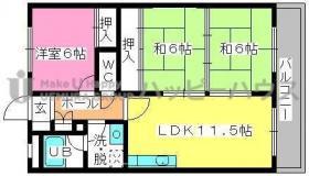 シティハイツ春日(3LDK/3階)の間取り写真