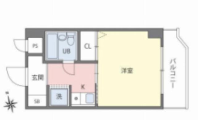 ラミアール聖蹟(1K/3階)の間取り写真
