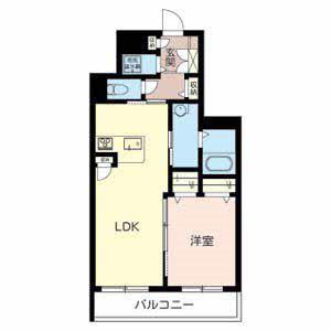 プリマベーラ(1LDK/1階)の間取り写真