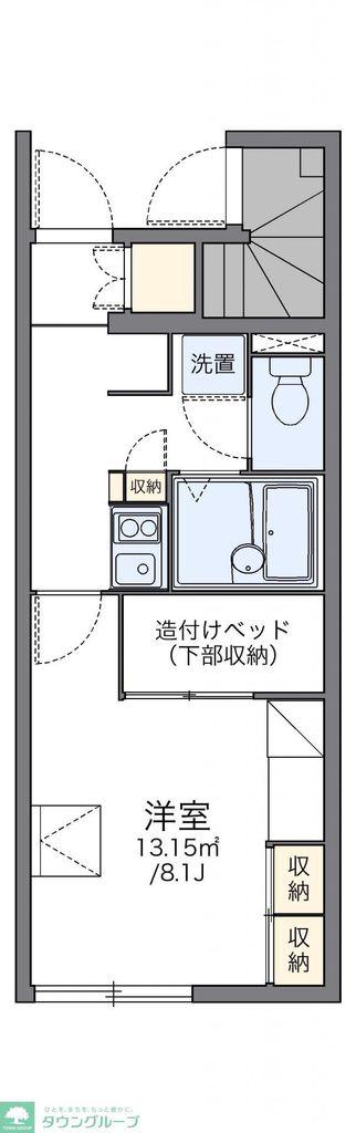 レオパレスCEDARII(1K/1階)の間取り写真