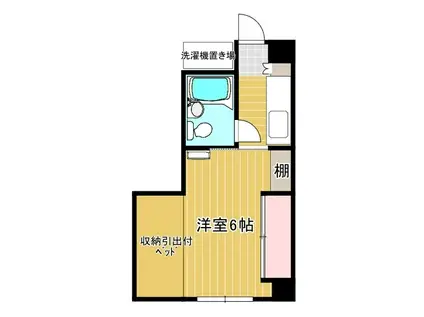 サンライズミナミ(1K/2階)の間取り写真