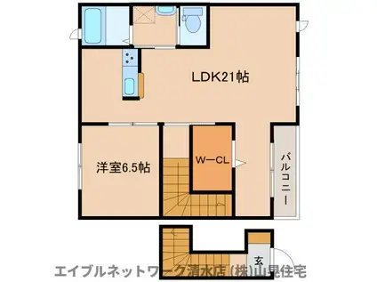 サンパティークK II(1LDK/2階)の間取り写真