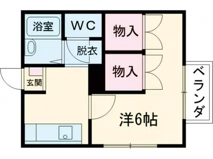 クレールタカハシ(1K/1階)の間取り写真