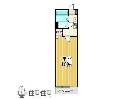ウインズ(1K/2階)の間取り写真