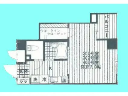 ピソ・エスペランサ(1K/3階)の間取り写真