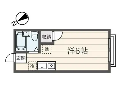 メゾンド・プレーヌ(ワンルーム/2階)の間取り写真