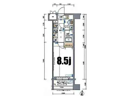 SHOKEN RESIDENCE横浜ウエスト(1K/3階)の間取り写真