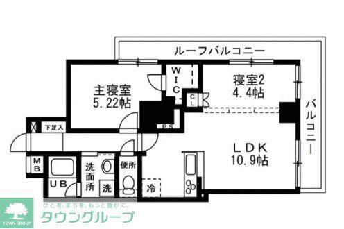 カッシア南大塚(2LDK/11階)の間取り写真