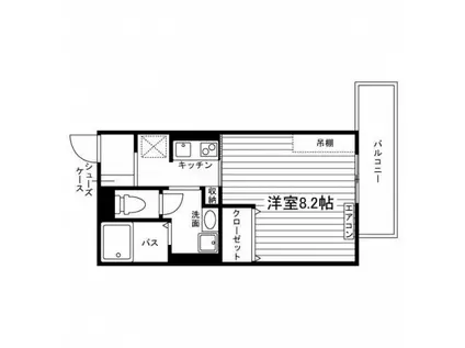 グランツ華瑞仙(1K/3階)の間取り写真