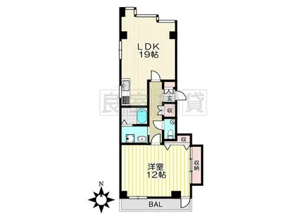 サンステイツII(1LDK/2階)の間取り写真