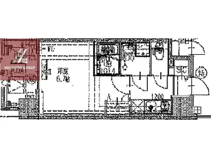 ワールドアイ大阪イースト CITY(1K/3階)の間取り写真