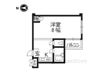 PINE TREE(1K/3階)の間取り写真