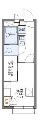 レオパレスウィステリアIV(1K/2階)の間取り写真