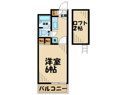 レオパレスクリナーレみなみ野(1K/3階)の間取り写真