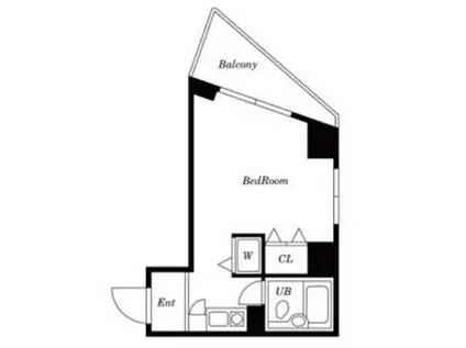 サンライズ江東(ワンルーム/4階)の間取り写真