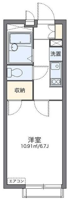 レオパレスTK ONE(1K/3階)の間取り写真